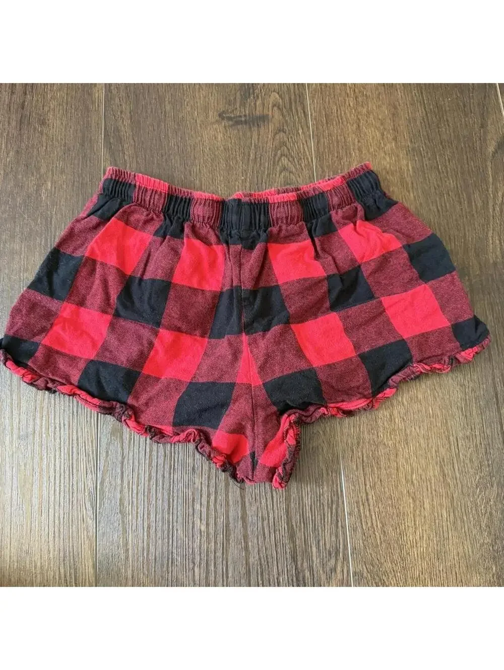 Women's Red and Multi Shorts